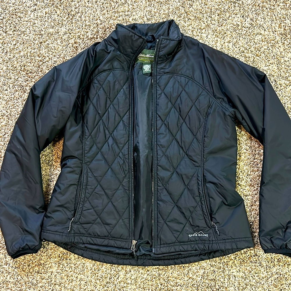 Eddie Bauer black coat - size large - never worn